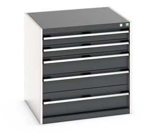 40028011.** Bott Cubio Drawer Cabinet comprising of: Drawers: 2 x 100mm, 2 x 150mm, 1 x 200mm...
